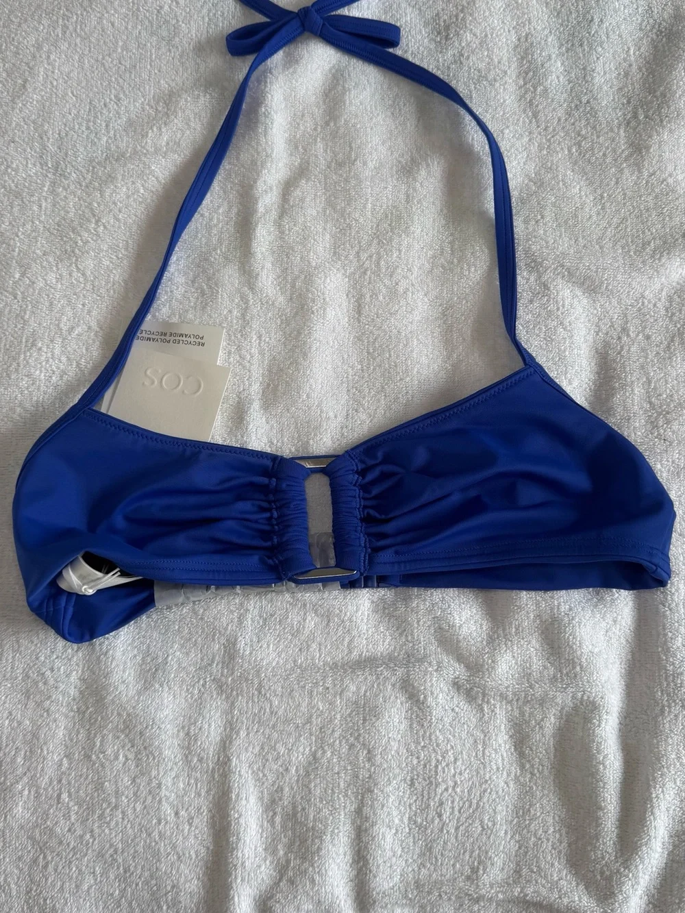 COS Cobalt Blue Girls Halter Bikini Top